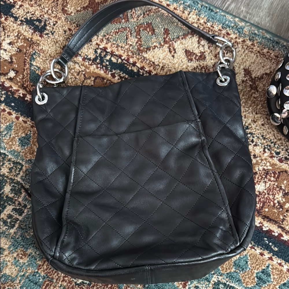 Aimee Kestenberg Black Quilted Shoulder Bag
